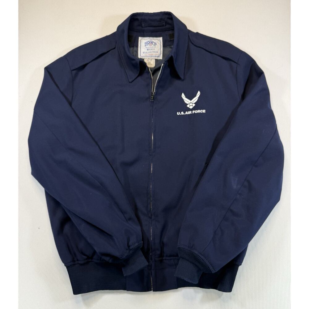 USAF Air Force Jacket Men's 50R Blue Bomber Flight Uniform DSCP Wings Collection